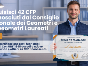 Corso Project Management certificazione UNI11648 Settore Edile CFP Geometri