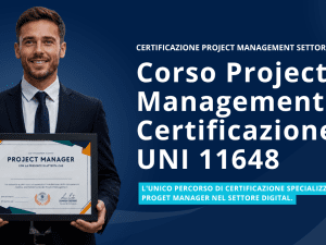 Corso Project Management certificazione UNI11648 Settore Digital