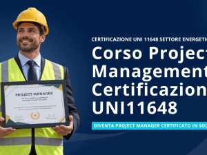 Corso Project Management certificazione UNI11648 Settore Energetico